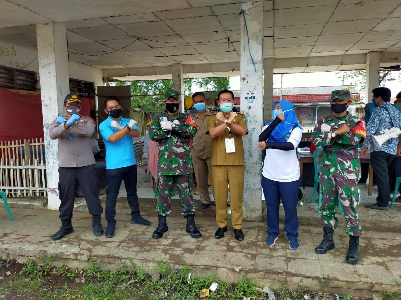 Dipimpin Kasdim 0605, Gugus Tugas Subang Gelar Rapid Tes Di Pasar dan Terminal Pamanukan