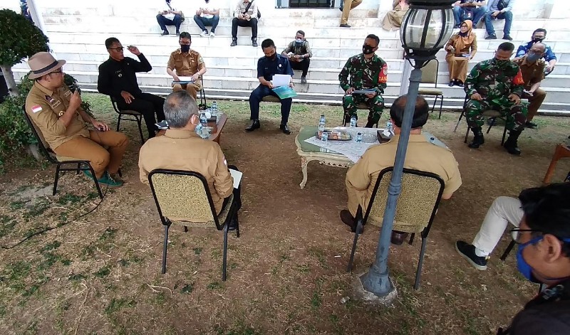 Gubernur Jabar Bersama Gugus Tugas Kabupaten Bahas Covid 19 : Subang Zona Kuning